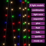 vidaXL LED svetlobna zavesa 3x3 m 300 LED lučk barvna 8 funkcij | Shoptok.si