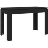  Blagovaonski stol crni 120 x 60 x 76 cm konstruirano drvo | shoptok.hr