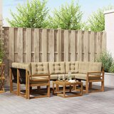  Set vanjskih sofa 7 kom. Prirodna i bež | shoptok.hr