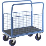 eurokraft pro ploski voziček z mrežastimi stenami, nakladalna površina dxš 1050 x 620 mm, polno elastična Cene