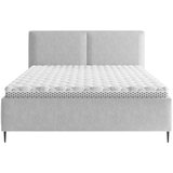 MID.YOU OBLAZINJENA POSTELJA 160 cm x 200 cm , les, tekstil, leseni material siva | Shoptok.si