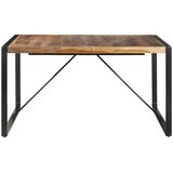 vidaXL Jedilna miza 140x140x75 cm trden les s finišem iz palisandra | Shoptok.si