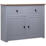 vidaXL komoda siva 93x40x80 cm trdna borovina Panama Range Cene