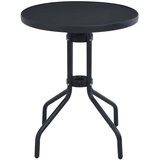  Vrtni stol crni 80 cm od čelika i stakla | Eponuda.com