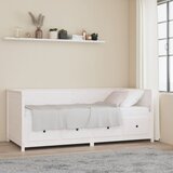  Dnevni ležaj bijeli 90 x 200 cm od masivne borovine | shoptok.hr