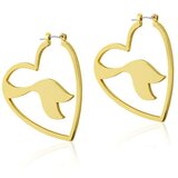 Juicy Couture Couture Kingdom - Disney Hoop Earrings - Little Maid Tail pozlačeni uhani, (20871381) Cene