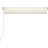Tenda na ručno uvlačenje s LED svjetlom 350 x 250 cm krem | Eponuda.com