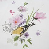 Catherine Lansfield Bela/rožnata podaljšana posteljnina za zakonsko posteljo 230x220 cm Songbird – | Shoptok.si