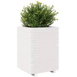  Vrtna sadilica bijela 50x50x72,5 cm od masivne borovine | shoptok.hr