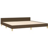  Okvir za krevet bez madraca tamnosmeđi 200x200 cm od tkanine | shoptok.hr