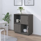  Komoda siva 74 x 35 x 80 cm od masivne borovine | shoptok.hr