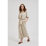 Moodo Women's linen trousers - beige Cijene
