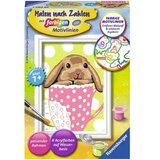 Ravensburger Slikanje po številkah z barvnimi motivnimi linijami - Simpatični zajček | Shoptok.si