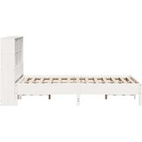 vidaXL Krevet s regalom z knjige bez madraca bijeli 140x200cm borovina | shoptok.hr