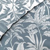 Douceur d intérieur Bela/modra bombažna posteljnina za zakonsko posteljo/podaljšana 240x220 cm Hera – | Shoptok.si