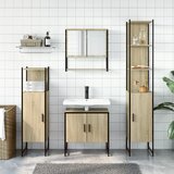  4-dijelni set kupaonskog namještaja boja hrasta drveni | Eponuda.ba