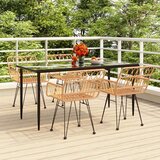  5-dijelni vrtni blagovaonski set od poliratana | shoptok.hr