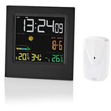 Nedis WEST404BK - Meteo stanica sa LCD displejem u boji 230V/3xAAA + 2xAA crna | Eponuda.com