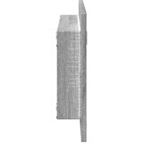vidaXL LED kopalniško ogledalo siva sonoma 100x8,5x37 cm inž. les | Shoptok.si