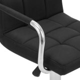 Barska stolica od tkanine crna | shoptok.hr