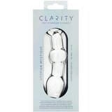 Clarity Utopian Mystique - analni dildo od rebrastog stakla (prozirno) | shoptok.hr
