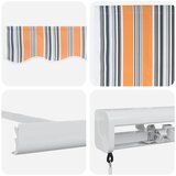  Skrovita tenda Šareni 300 x 250 cm Tkanina i Metal | shoptok.hr