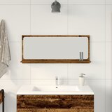vidaXL Ogledalo za kupaonicu Staro drvo Drvo 90 x 10,5 x 37 cm Ogledalo Cijene