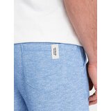 Ombre Men's LOOSE FIT melange fabric shorts - light blue | Shoptok.si