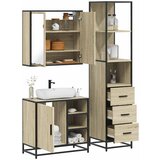vidaXL 3-dijelni set kupaonskog namještaja boja hrasta sonome drveni | shoptok.hr