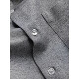 Ombre Men's shirt with pocket REGULAR FIT - grey melange | Eponuda.ba