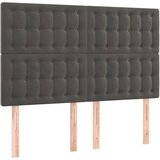  Posteljni okvir z vzglavjem temno siv 140x200 cm žamet, (20788535) | Shoptok.si