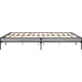  Okvir za krevet boja hrasta 200x200cm konstruirano drvo i metal | shoptok.hr