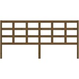  Posteljno vzglavje medeno rjavo 205,5x4x100 cm trdna borovina, (20684492) | Shoptok.si