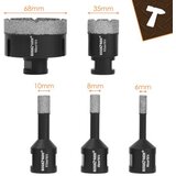 Bigstren set dijamantnih kruna M14, 6 dijelova (6–68 mm) + adapter | shoptok.hr