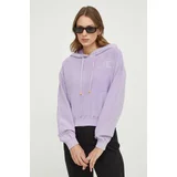 Elisabetta Franchi Bombažen pulover vijolična barva