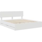  Okvir za krevet Bijelo 200 x 200 cm Inženjersko Drvo | shoptok.hr