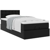 vidaXL otomanski okvir kreveta s madracem crni 80x200cm umjetna koža | shoptok.hr