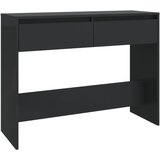 Maison Chic konzolna miza - miza ob steni črna 100x35x76,5 cm iverna plošča, (21786324) Cene