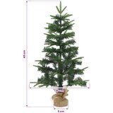 Mini božićno drvce 45 cm PVC i PE Zelena | shoptok.hr