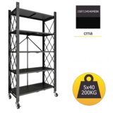  Polica metalna sklopiva sa točkićima 158x71x34cm | Eponuda.com