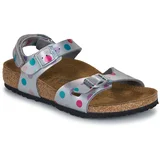 Birkenstock Rio AS Kids BF Elec. Metallic SilverDots Srebrna