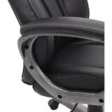 Hom`in pisarniški stol kovina, umetna masa, tekstil črna, siva | Shoptok.si