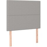  Krevet box spring s madracem LED svjetlosivi 90x200 cm tkanina | shoptok.hr