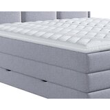 MID.YOU POSTELJA BOXSPRING 140 cm x 200 cm , tekstil siva | Shoptok.si