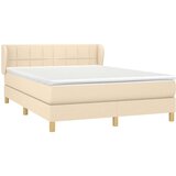  S oprugama i madracem krem 140x200 cm od tkanine | shoptok.hr