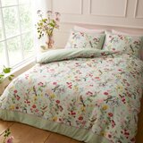 RHS Zelena 3-delna posteljnina za zakonsko posteljo 200x200 cm Birds In Bloom – | Shoptok.si