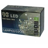  Lučke, 80 LED, bele,bat., (20824746) Cene