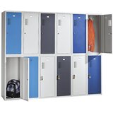 eurokraft basic Kombinirana omara s predelki z zaklepanjem AMSTERDAM, posamezni modul, VxŠxG 1000 x 400 x 500 mm, s pripravo za ključavnico obešanko, | Shoptok.si