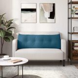  Jastuk za leđa Plava 140 x 24 x 50 cm Baršun | shoptok.hr