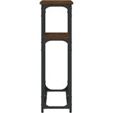 vidaXL Konzolni stol boja hrasta 90 x 22 5 x 75 cm konstruirano drvo | shoptok.hr